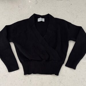 Modern Citizen Black V-Neck Sweater sz Mediun